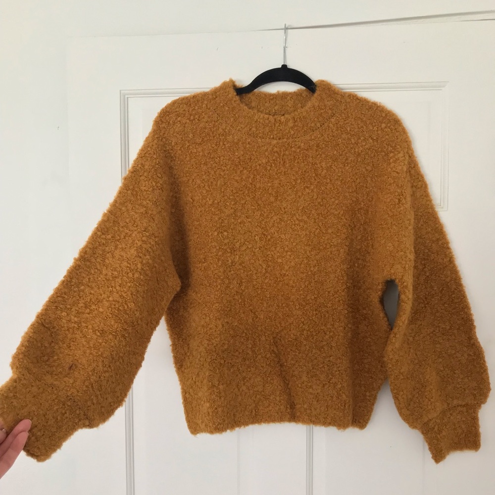 Frank & Oak, Soft mustard yellow pullover sweater